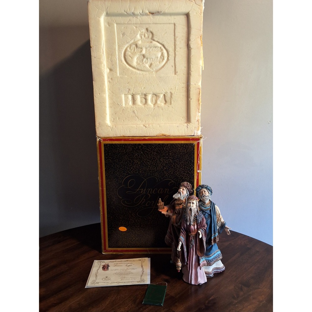Vintage Duncan Royale History of Santa II Magi Limited Edition Figurine With Box